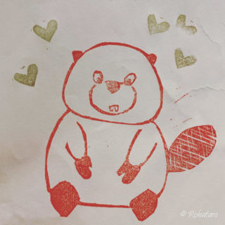 ブランビーの消しゴムハンコ