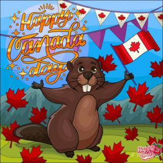 塗り絵・カナダデイ
